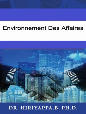 cover image of Environnement des affaires